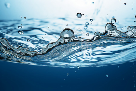 水中的气泡背景图片