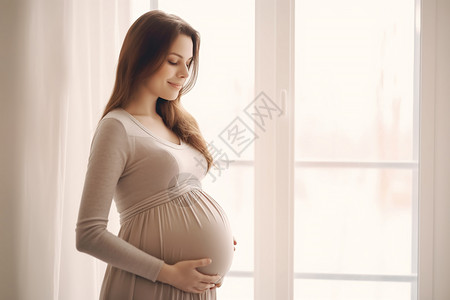 幸福的孕妇怀孕女士高清图片