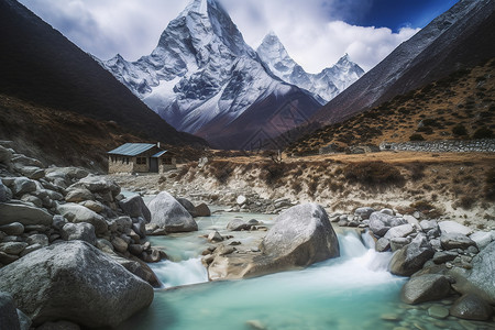 山峰的景色图片