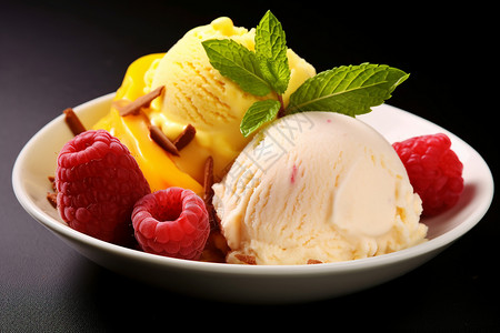 芒果冰糕艺术字美味的冷饮背景