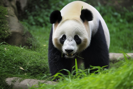 爬行中的大熊猫图片