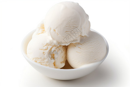 白色冰淇淋图片