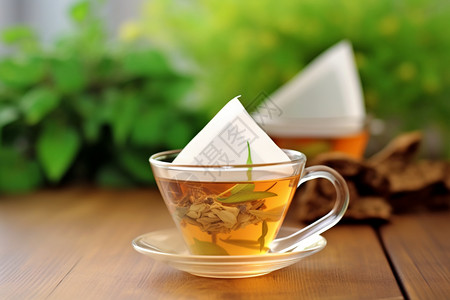 健康营养的凉茶背景图片