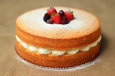 圆形蛋糕圆形草莓蛋糕高清图片