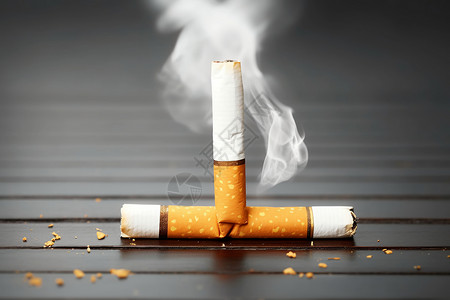 创意戒烟创意禁烟广告背景
