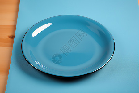 蓝色的盘子图片