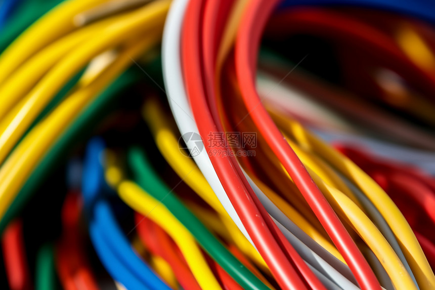 彩色的电缆图片