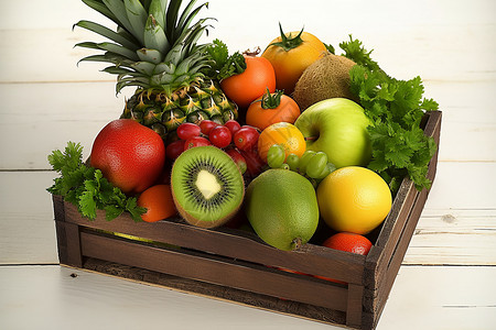 营养均衡的蔬菜水果图片