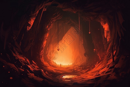 探索神秘洞穴背景图片