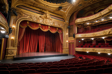 金碧辉煌著名的国家歌剧院设计图片