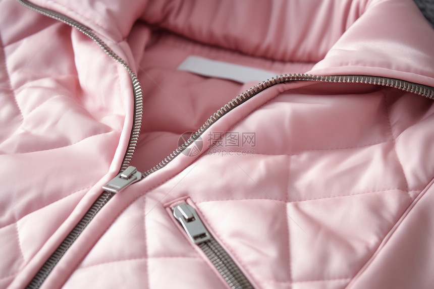 粉红色的秋冬外套图片