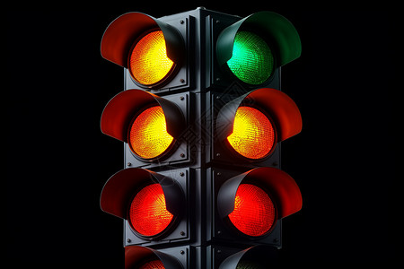 分阶段交通灯交通红绿灯设计图片