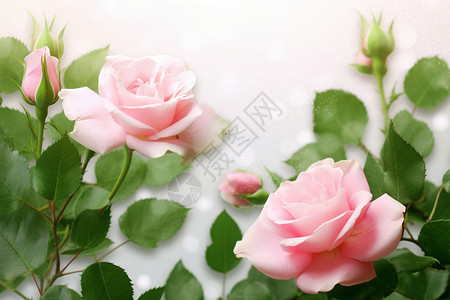 42周年纪念粉色的玫瑰设计图片