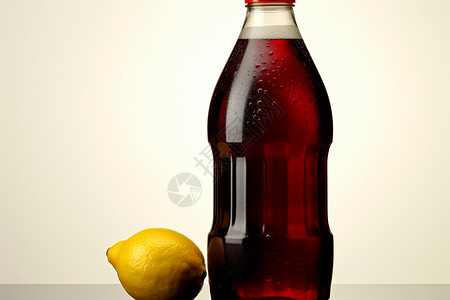 美味的汽水半透明柠檬高清图片