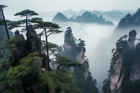 震撼的岩石地质景观高清图片