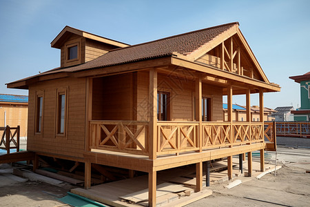 木制房屋建筑图片