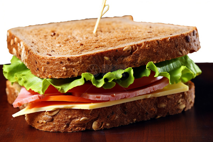 健康美味的三明治图片