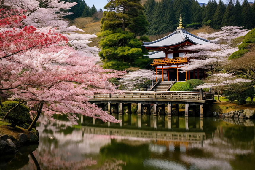 日本的佛教神社图片