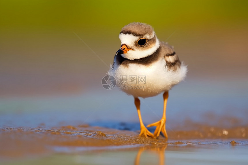 在湿地上的鸟图片