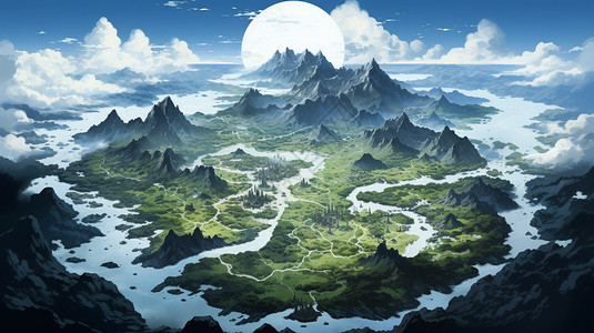 美丽的游戏世界景观图片