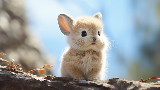 可爱侏儒兔宠物侏儒兔高清图片