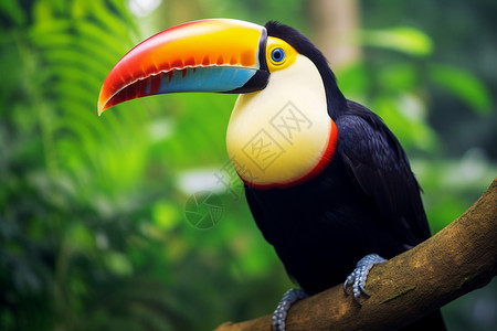 亚马逊森林的巨嘴鸟图片