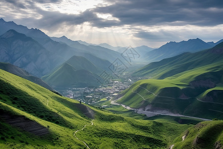 丘陵风景景观图片