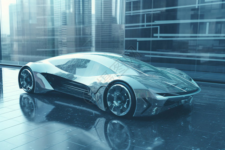 隐形矫治未来派隐形玻璃汽车设计图片