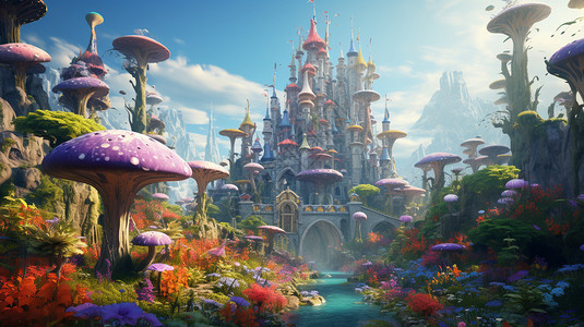 梦幻童话的城堡图片