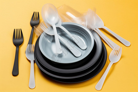 刀和叉子盘子和勺子背景