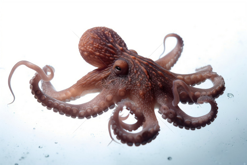 新鲜的章鱼海洋生物图片