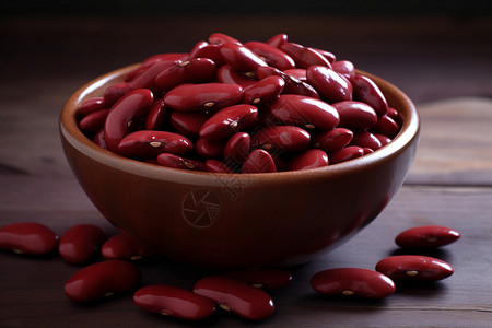 营养有机的红芸豆背景图片