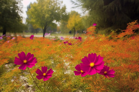 公园里的小花图片