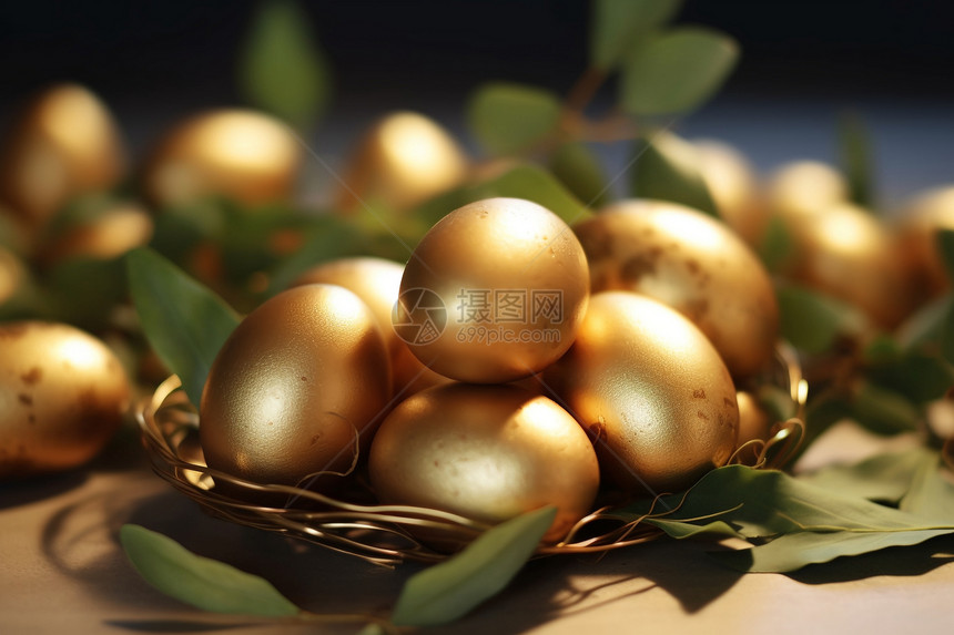 复活节的金蛋图片