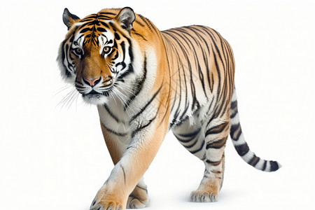 丛林中的野生老虎动物高清图片素材