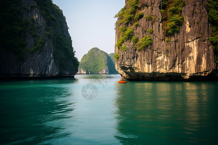 浪漫的海岛旅行背景图片