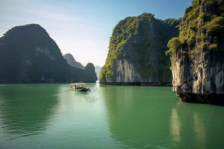 浪漫美丽的岛屿背景图片