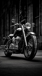 时尚酷炫的摩托车背景图片