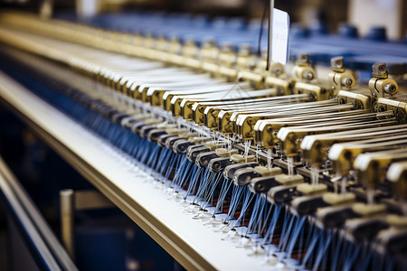 纺织工厂的自动化设备图片