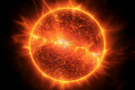 火热进行中宇宙中的太阳设计图片
