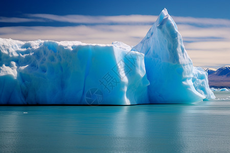 壮观的冰川景观图片