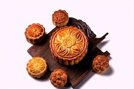 中秋节传统月饼图片