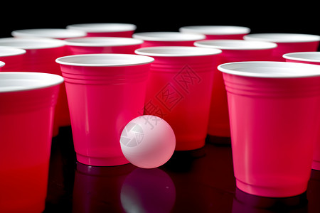 塑料杯粉红色许多的高清图片