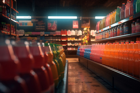 超市物品迷人的超市货架设计图片