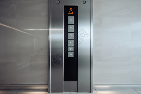 电梯轿厢金属电梯按键背景