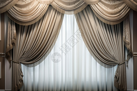室内豪华窗帘装饰图片