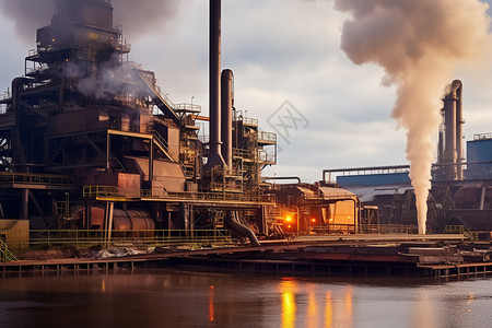 炼钢厂的设备背景图片