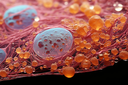 细胞背景内分泌卵泡高清图片
