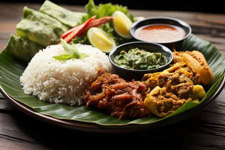 印尼食品传统印尼菜式背景