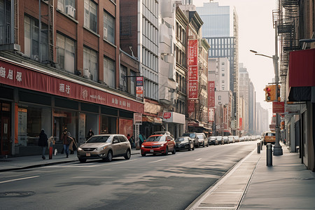 建筑宁静的街道背景图片